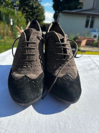 Scarpe PROUD scamosciate tacco 10cm taglia 37
