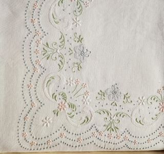 2 Lenzuola Lino Madera Ricamate a Mano