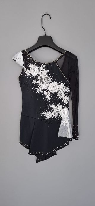 Maillot patinaje artístico negro