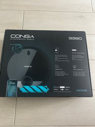  Conga 3390, aspira y friega.
lo he usado 4 veces