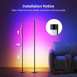 Lámpara de Pie LED YICAIZI RGB Control App y mando