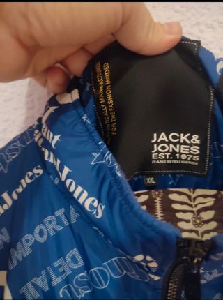 Chaqueta Jack & Jones XXL Estampada Azul