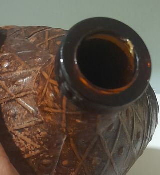 Porrón y Botella Cuero Años 70