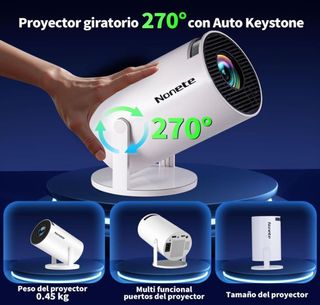 Proyector Portátil Nonete 4K y Full HD 1080P
