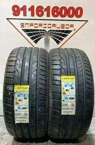 4UD 255 45 18 Y DUNLOP RUEDA PREMIUM YA MONTADA