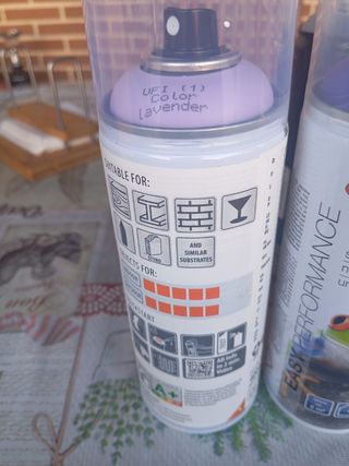 Lote Pinturas y Barniz Spray, 5 euros cada bote