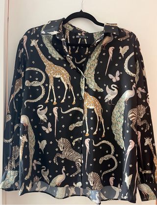 Blusa estampada animales selva