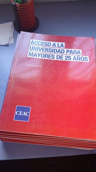 Libros acceso universidad mayores de 25