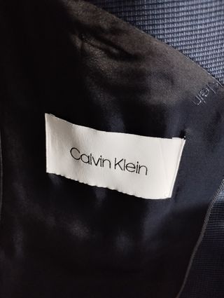 Americana Calvin Klein Super angelico 100S Azul