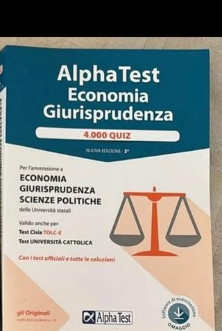 Alpha Test. Economia Giurisprudenza. Manuale Di...
