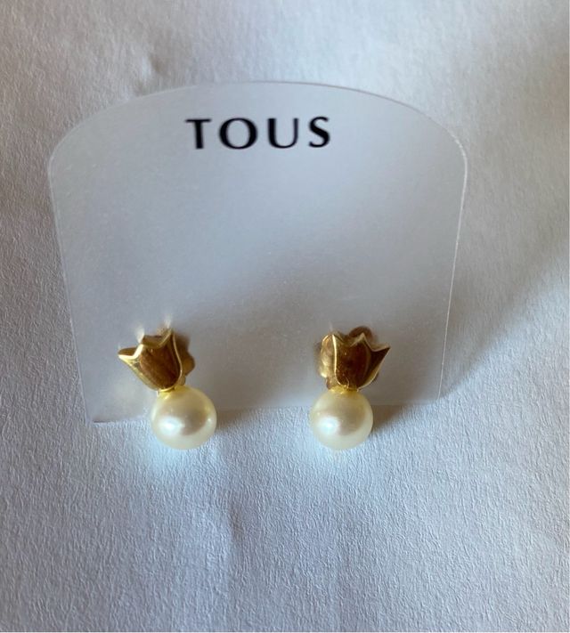 Pendientes Tous Perla y Oro 18k