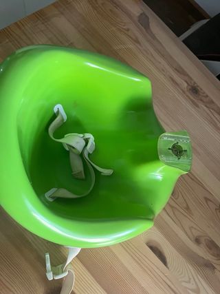 Silla bebé / trona verde con bandeja