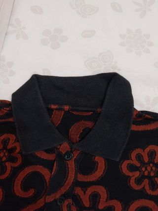 Polo Moschino vintage fantasia floreale