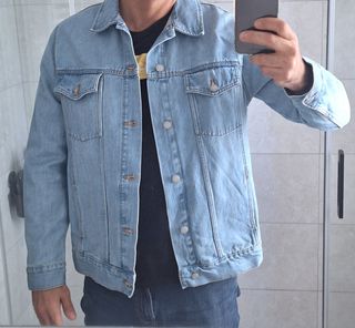 Cazadora vaquera Pull&Bear azul hombre