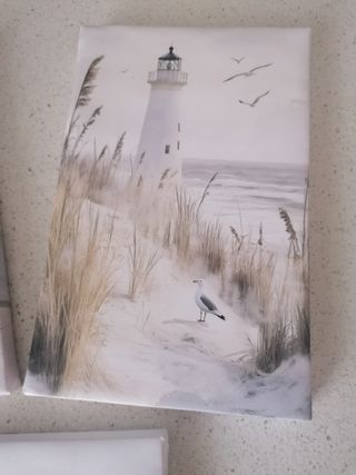 Tris di canvas 25x16 cm tema spiaggia