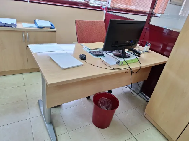 Mesa escritorio madera haya 160x80