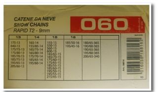 Catene da neve Bottari 060 mai usate