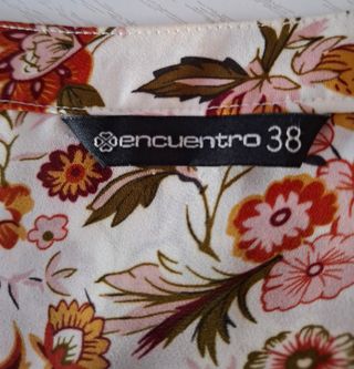 Blusa Encuentro Estampada Flores Talla M