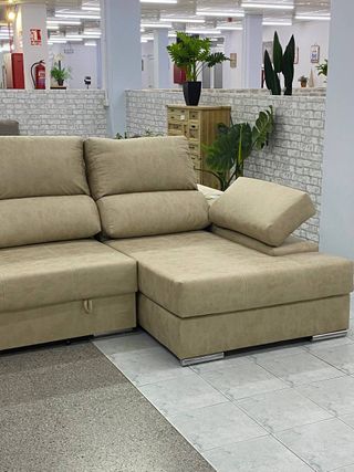 Sofá cama chaise longue rinconera - paga en casa!
