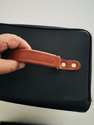 Beauty case Brics in pelle nuovo con tracolla