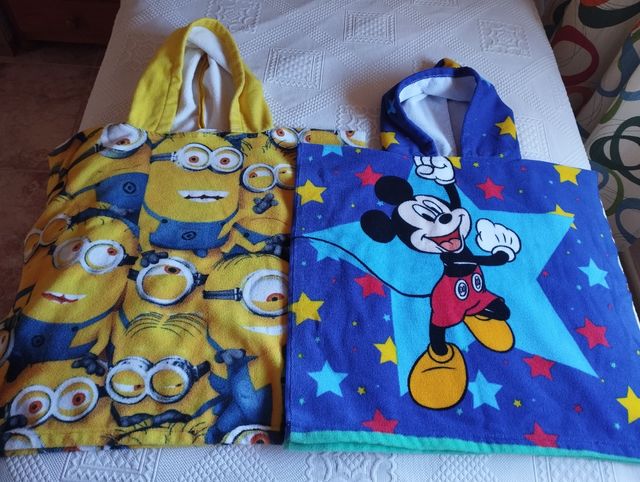 2 Toallas con Capucha Bebé Niñ@s,baño,Playa, pisci