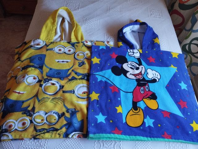 2 Toallas con Capucha Bebé Niñ@s,baño,Playa, pisci