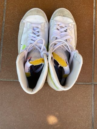 Zapatillas Nike Blazer Blancas y Verdes