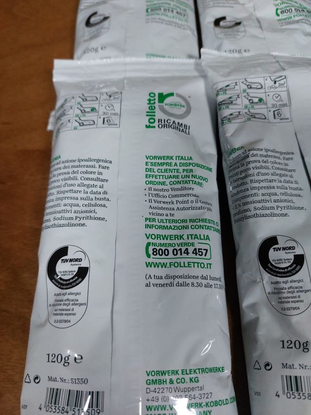 Folletto Lavenia Polvere per materassi - 4 bustine