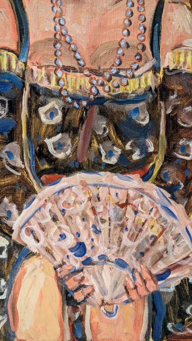 Llopis Beltrá óleo lienzo retrato expresionista