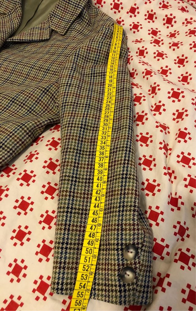 Americana vintage cuadros talla 44