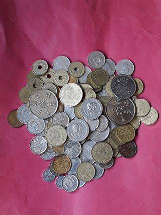 LOTE + 100 MONEDAS JUAN CARLOS DE 50 CTS A 500 PTS