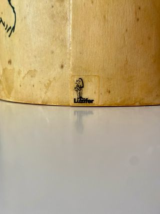 Lámpara de techo artesanal de madera