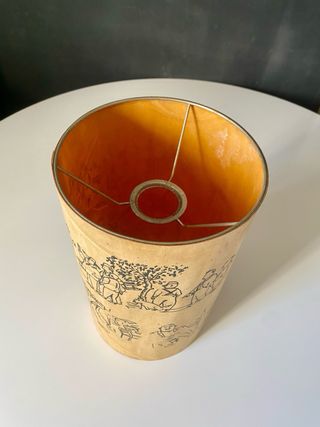 Lámpara de techo artesanal de madera