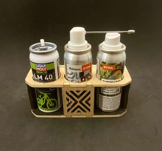 Organizador para 3 aceites lubricantes