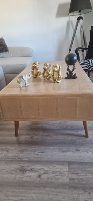 Mesa de centro madera vintage