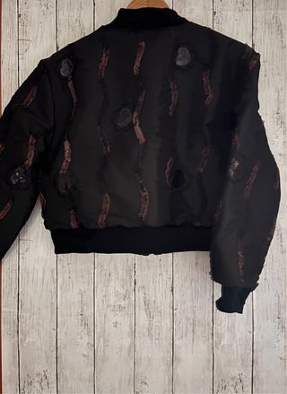 Chaqueta bomber DOLCE VITA negra con detalles