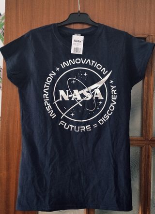 Camiseta NASA Stellar Mujer Talla S Azul