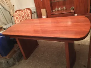 Mueble de salón madera oscura caoba