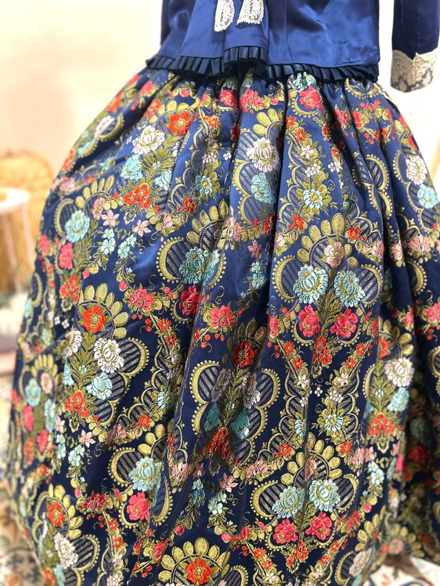 Traje de Fallera Azul Talla XXXL