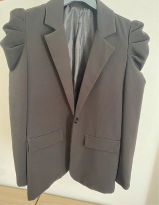 Blazer nero maniche a palloncino taglia S