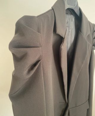 Blazer nero maniche a palloncino taglia S