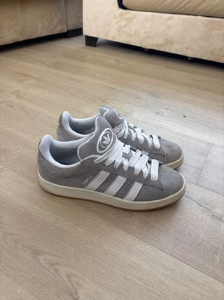 Zapatillas Adidas Campus Grises y Blancas