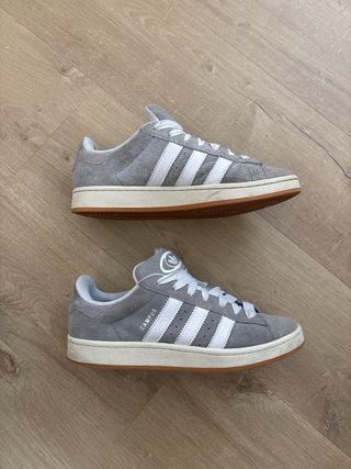 Zapatillas Adidas Campus Grises y Blancas