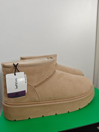 Botines Lefties Beige Mujer Talla 41