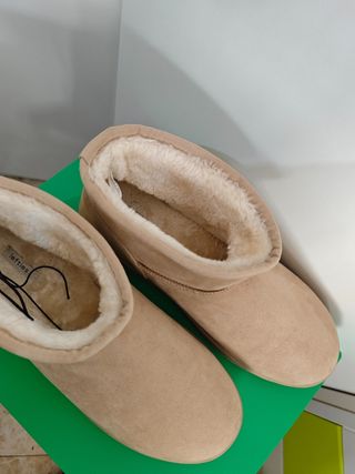 Botines Lefties Beige Mujer Talla 41