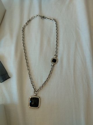 Collar anillo y pendientes Viceroy Plata y Negro