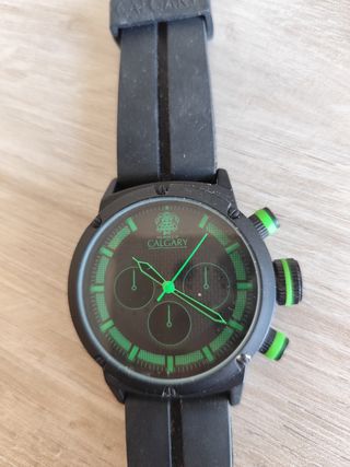 Reloj Calgary Negro y Verde