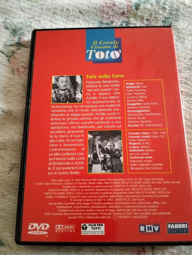 Il Grande Cinema di Toto - Totò nella Luna DVD