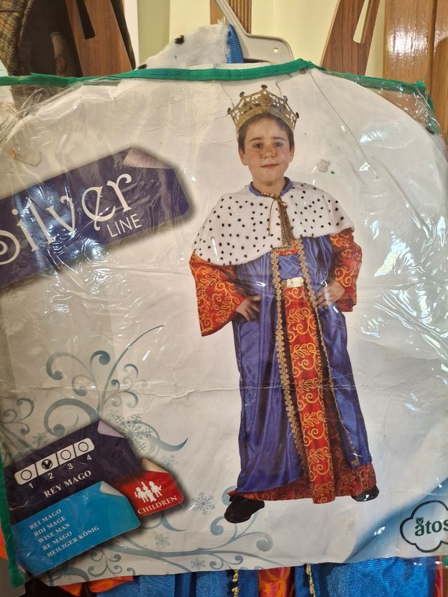Disfraz Rey Mago niño Talla 115-130 cm