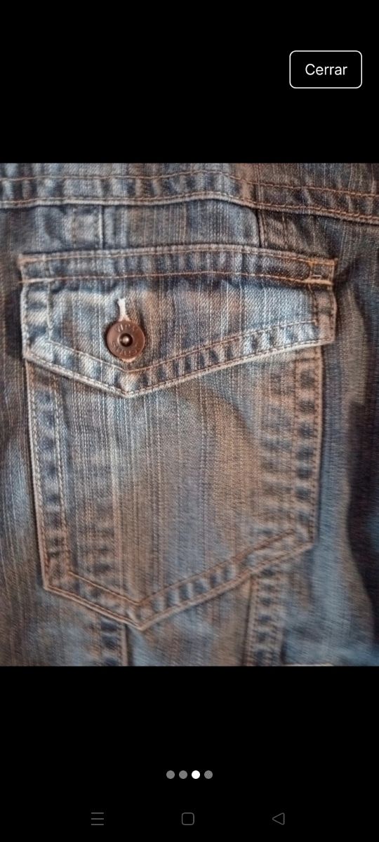 Chaqueta vaquera WPM hombre azul